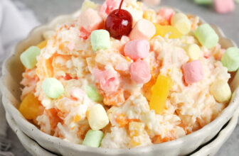 Straightforward Ambrosia Salad – Spend With Pennies