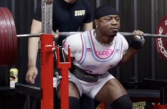 Russel Orhii Data a 337.5-Kilogram (744-Pound) Squat Double PR