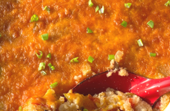 SAUSAGE, TOMATO AND CHEESE GRITS CASSEROLE
