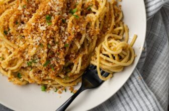 Creamy Caesar Pasta | Cookies and Cups