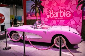 Margot Robbie’s Pink Corvette on Show