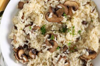 Creamy Mushroom Risotto – Spend With Pennies