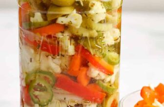 Simple Giardiniera (Pickled Greens) – Spend With Pennies