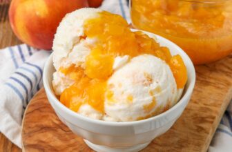 Peaches and Cream Ice Cream