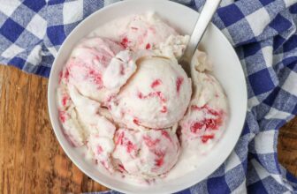 Rhubarb Swirl Ice Cream – Barefeet within the Kitchen