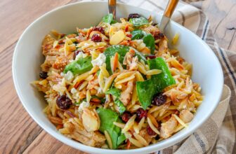 Greatest EVER Spinach Orzo Salad