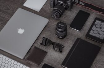 A neatly organized workspace featuring cables, chargers, and tech accessories stored in an orderly fashion.