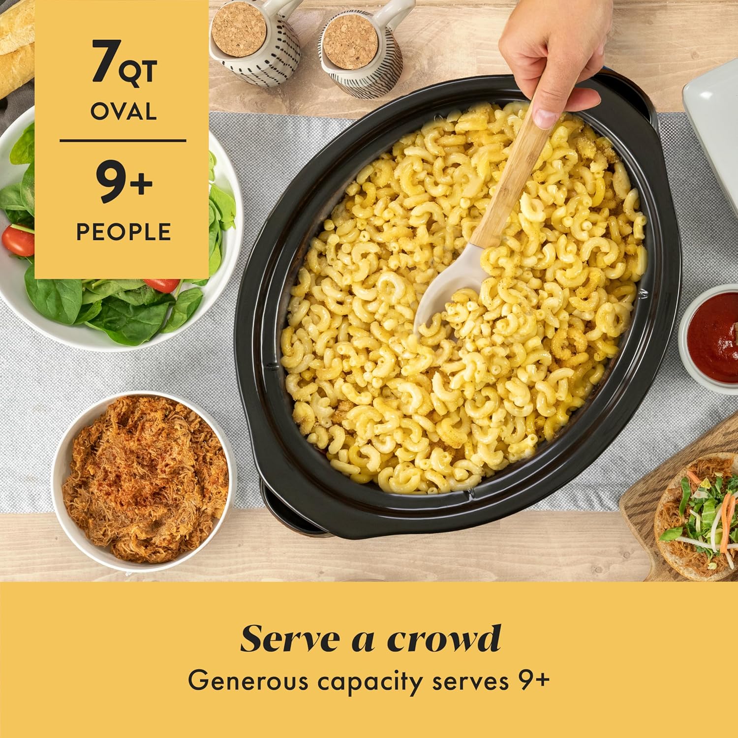 Crock-Pot 6 Quart Cook & Carry Programmable Slow Cooker with Digital Timer Stainless Steel (CPSCVC60LL-S) pack of 1 - Image 3