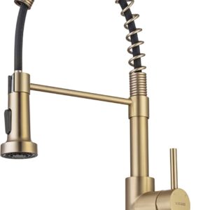 WEWE Brushed Gold Kitchen Faucet wi...
