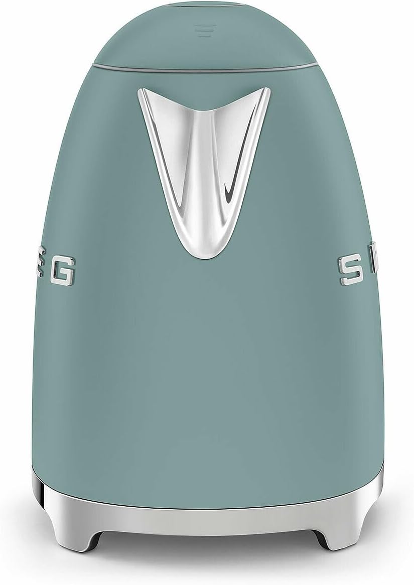 SMEG KLF03 7 Cup Electric Water Kettle, Retro-Style, Soft-Opening Lid, Auto Shut-Off, 360° Swivel Base – Jade - Image 2