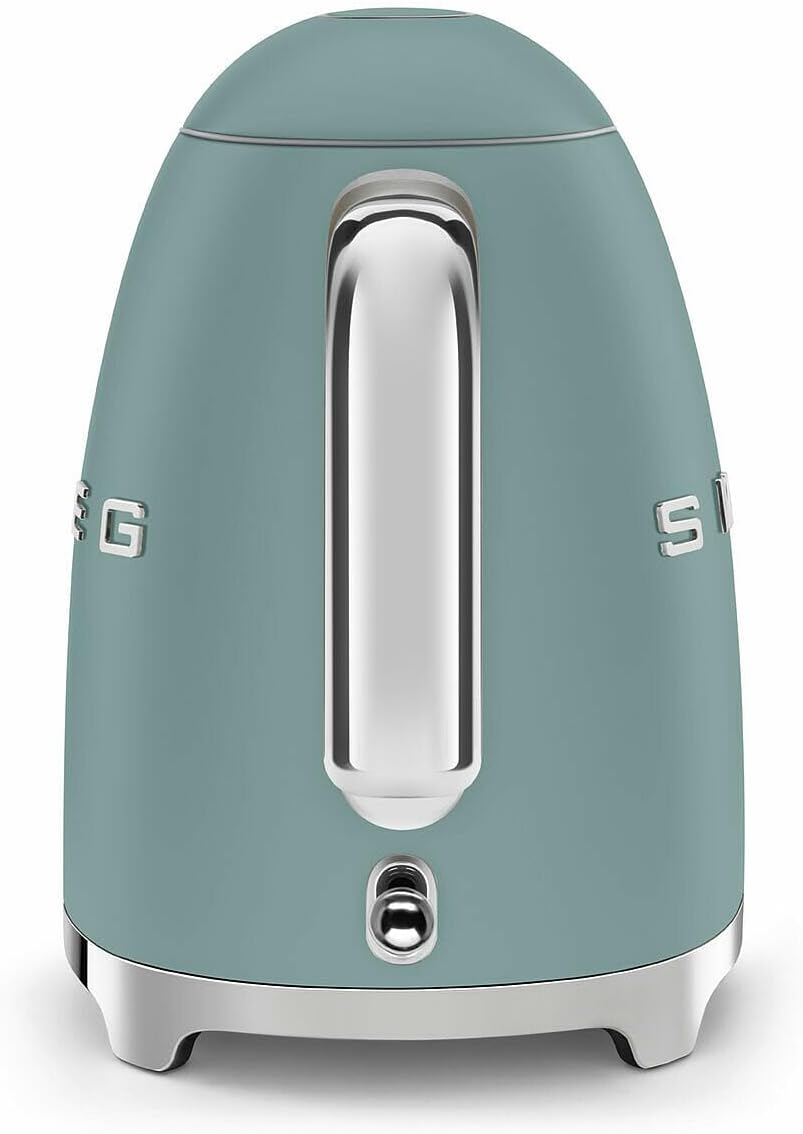 SMEG KLF03 7 Cup Electric Water Kettle, Retro-Style, Soft-Opening Lid, Auto Shut-Off, 360° Swivel Base – Jade - Image 4