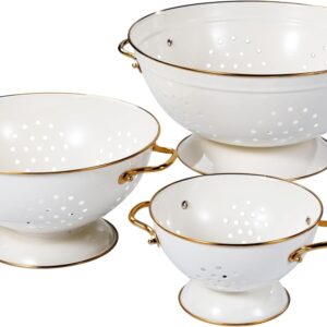 Metal Colander Set of 3, Strainer B...