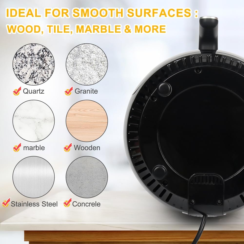 Kitchen Appliance Sliders, 16pcs Self Adhesive Small Appliance Sliders Easy Mover Space Saving Home Must Have Gadgets for Countertop Coffee Maker, Air Fryer (Black) - Image 6