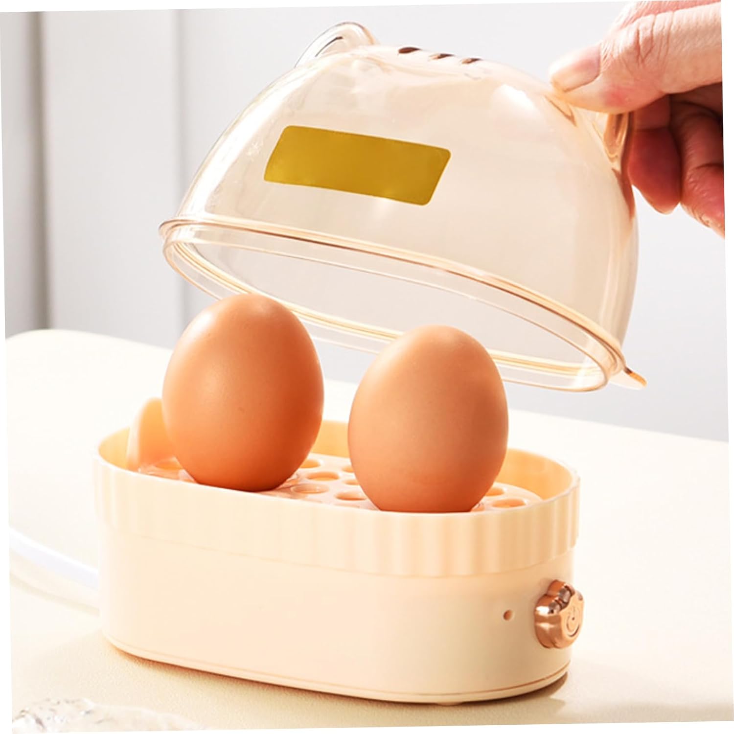 Egg Cooker, Electric Rapid Mini Egg Cooker with 2 Cavity for Breakfast Preparation, Auto Shut Off, Mini, Boiler, Poacher, Kitchen Gadgets, Kitchen Appliances - Image 7