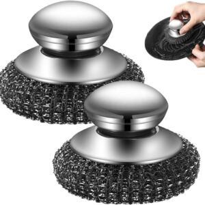 Steel Wool Scrubber with Handle, Up...