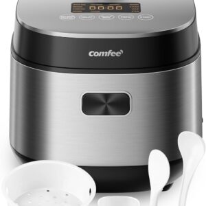 COMFEE’ Compact Rice Cooker 8...