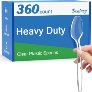 360 Count Clear Plastic Spoons Disp...