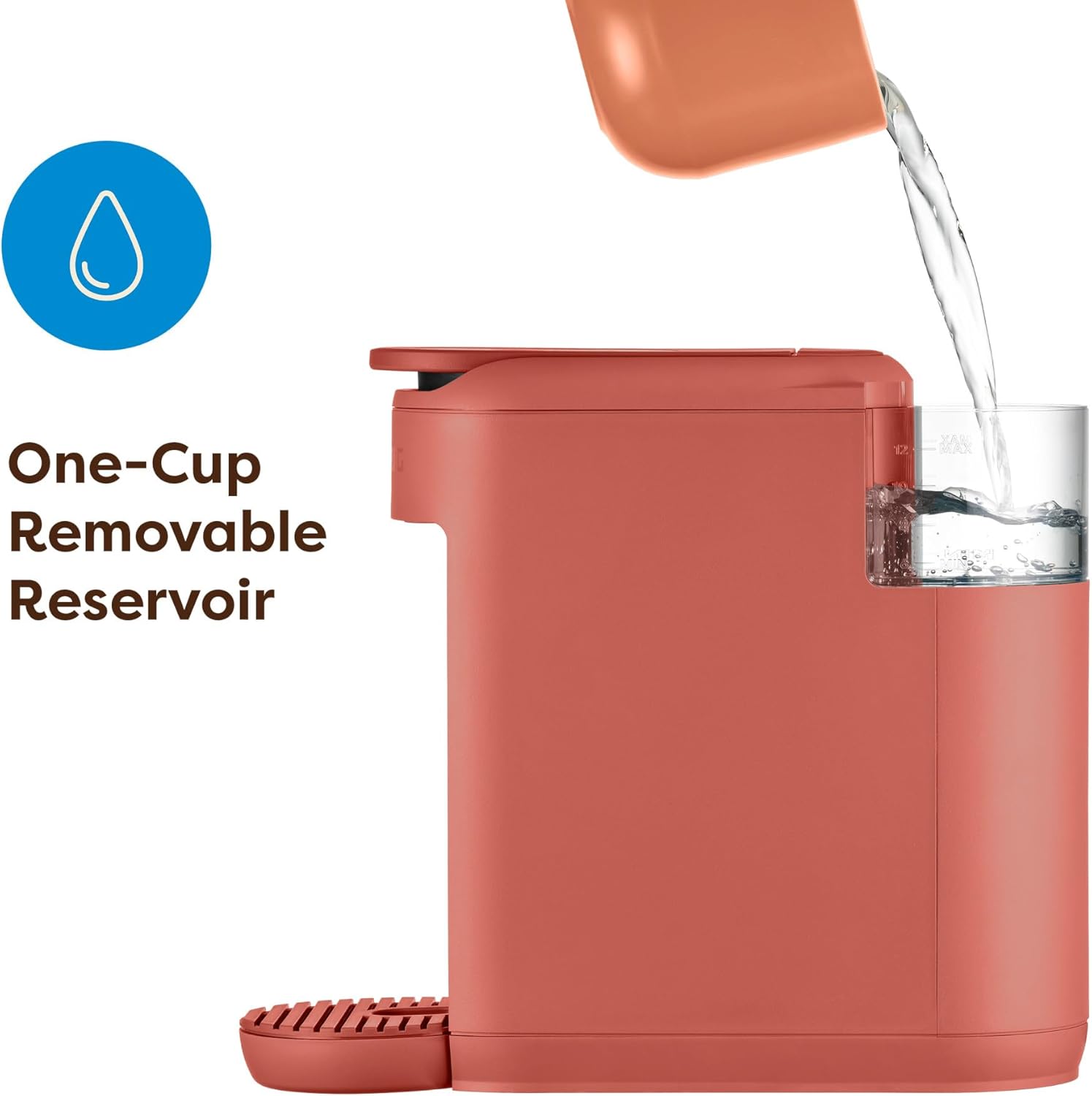 Keurig K-Mini Mate Single Serve K-Cup Pod Coffee Maker, Brews Up to 12 oz Cup, Compact Portable Coffee Machine for Small Spaces, Great for Dorms & Offices, Red Rocks - Image 4