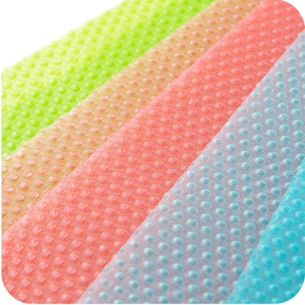 9 Pack Refrigerator Mats,Washable Fridge Mats Liners Easy to Clear Fridge Pads Mat Shelves Drawer Table Mats Refrigerator Liners for Shelves,3Red/3Green/3Blue - Image 6