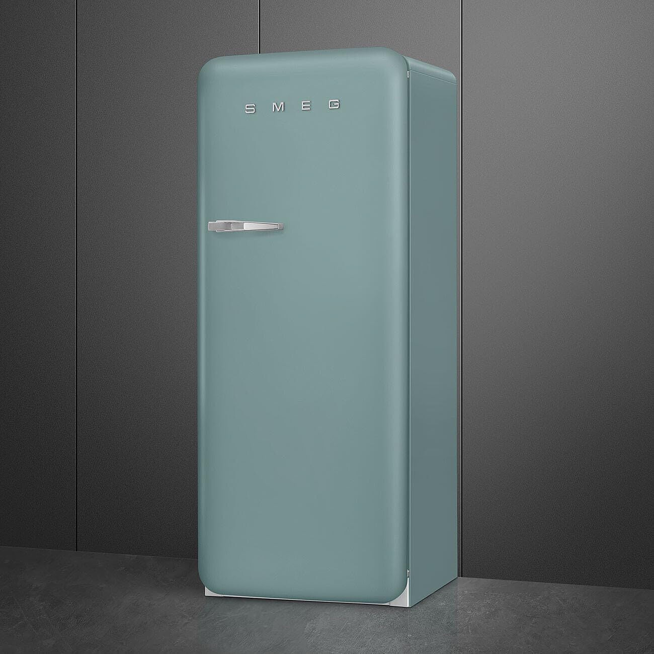 Smeg Retro Style FAB28 50s Style Refrigerator, Right Hinge, Matte Jade – 9.93 Cu. Ft. – Made in Italy - Image 9