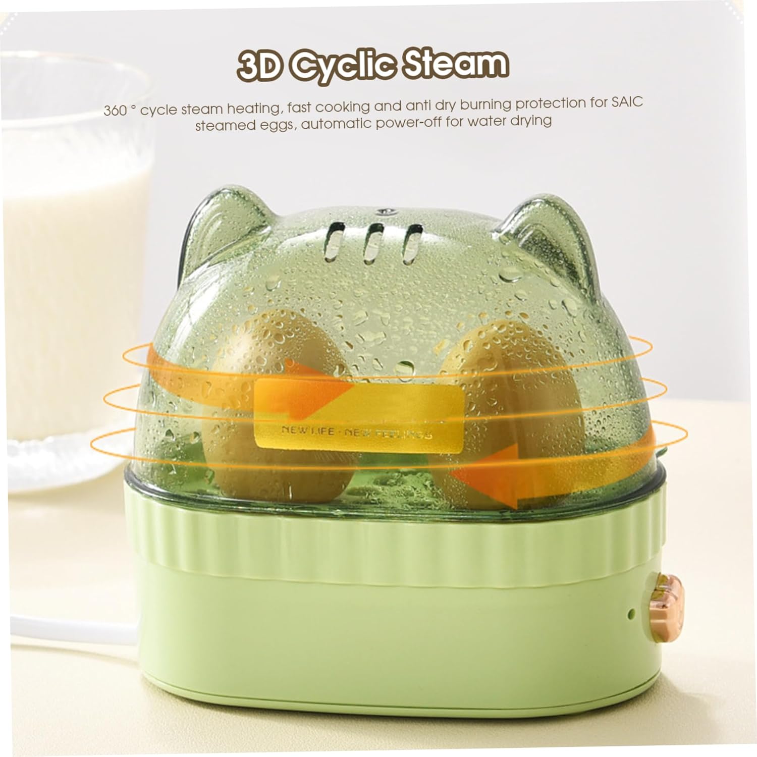 Egg Cooker, Electric Rapid Mini Egg Cooker with 2 Cavity for Breakfast Preparation, Auto Shut Off, Mini, Boiler, Poacher, Kitchen Gadgets, Kitchen Appliances - Image 2