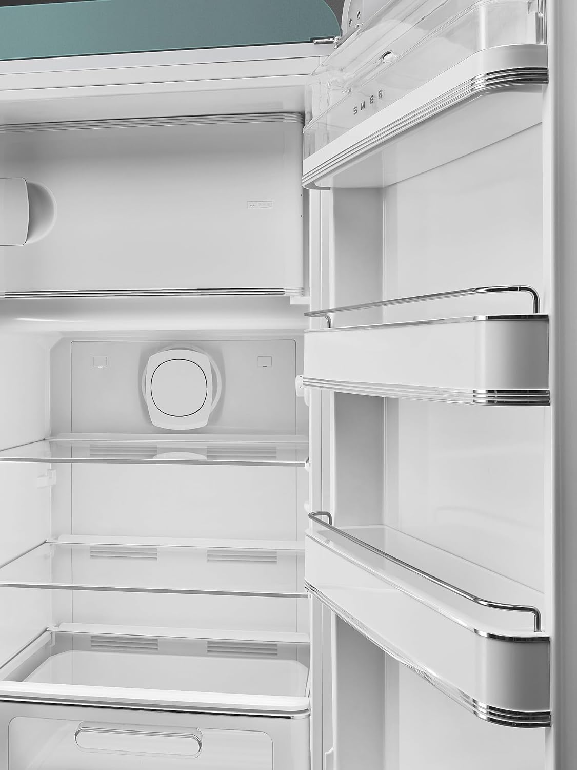 Smeg Retro Style FAB28 50s Style Refrigerator, Right Hinge, Matte Jade – 9.93 Cu. Ft. – Made in Italy - Image 5