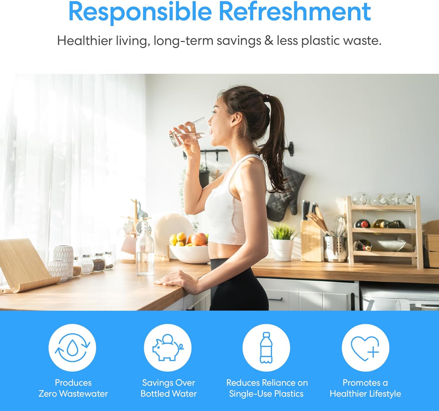 Brio Bottom Loading Water Cooler Dispenser for 5 Gallon Bottles - 3 Temperatures with Hot, Room & Cold Spouts, Child Safety Lock, LED Display with Empty Bottle Alert, Stainless Steel - Image 8