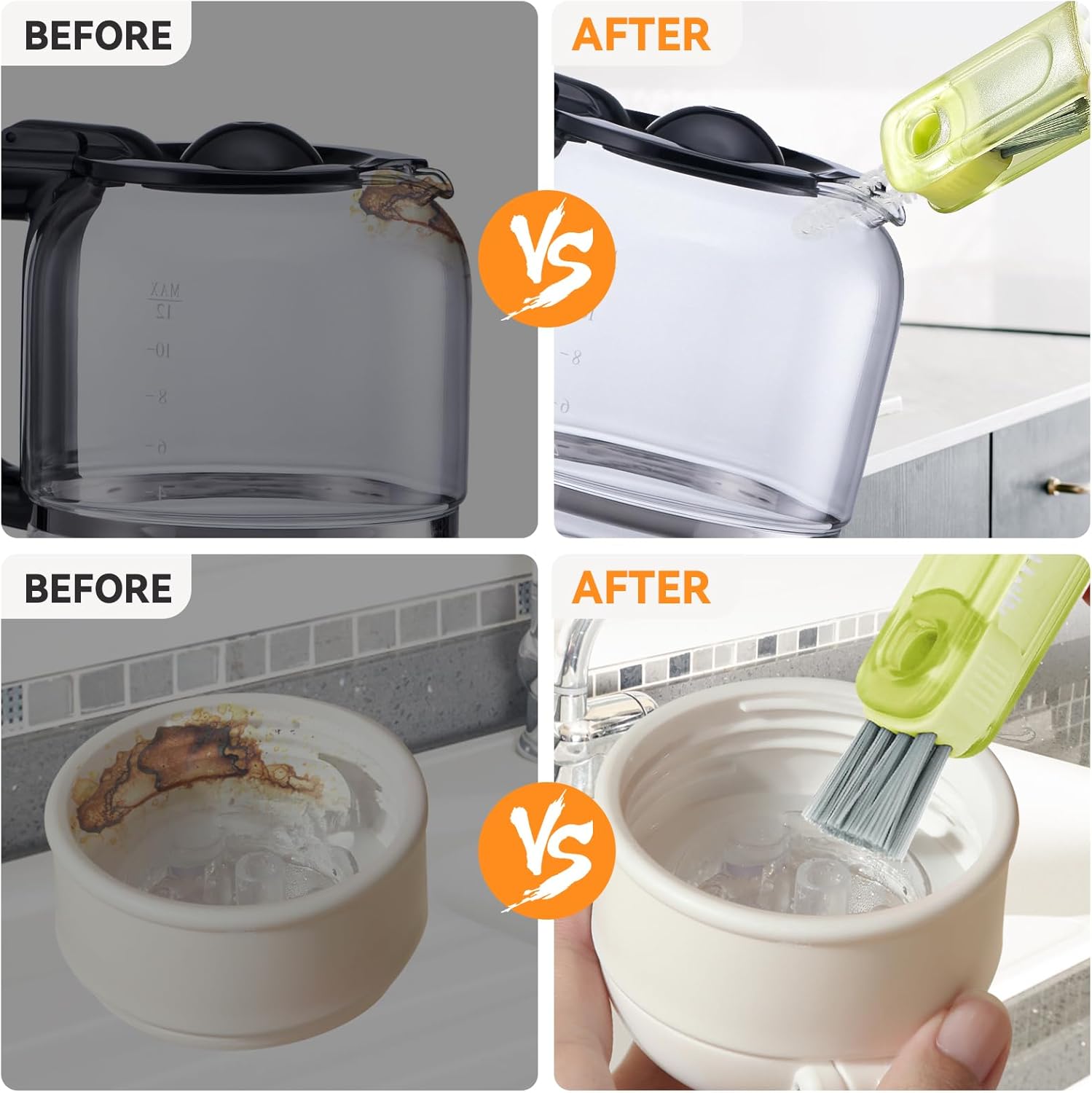 3 in 1 Cup Lid Gap Cleaning Brush Set, Multifunctional Bottle Cleaning Brush, Silicone Cup Lid Gap Cleaner, Home Kitchen Crevice Cleaning Tools (Multicolored) - Image 5