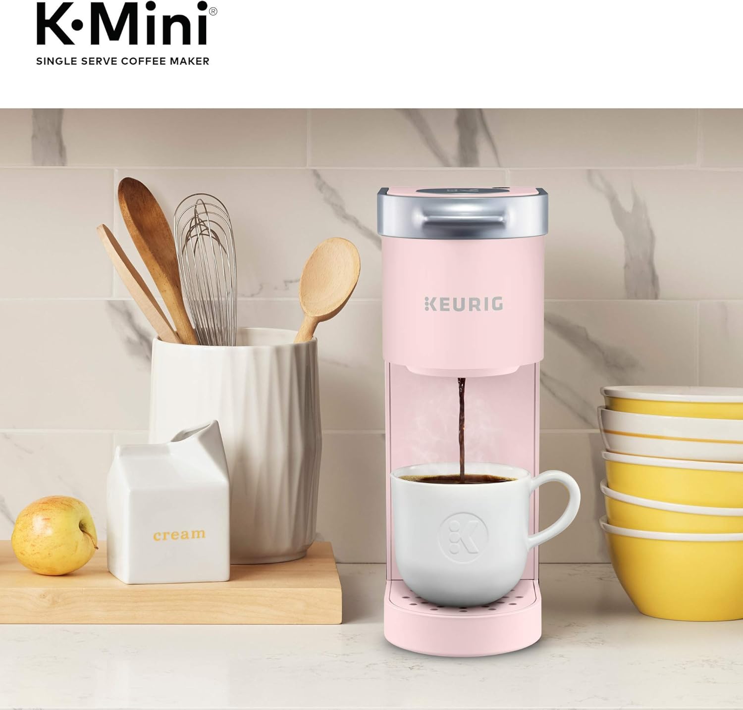 Keurig K-Mini Single Serve K-Cup Pod Coffee Maker, 6 to 12oz Brew size, with Cord Storage, Perfect for Small Spaces, Dusty Rose - Image 11