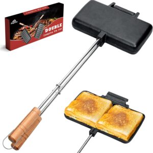 Double Pie Irons for Camping Cast I...