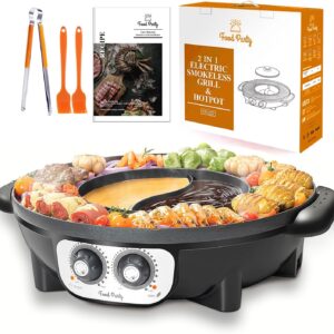 Food Party Hot Pot with Grill 2 in ...