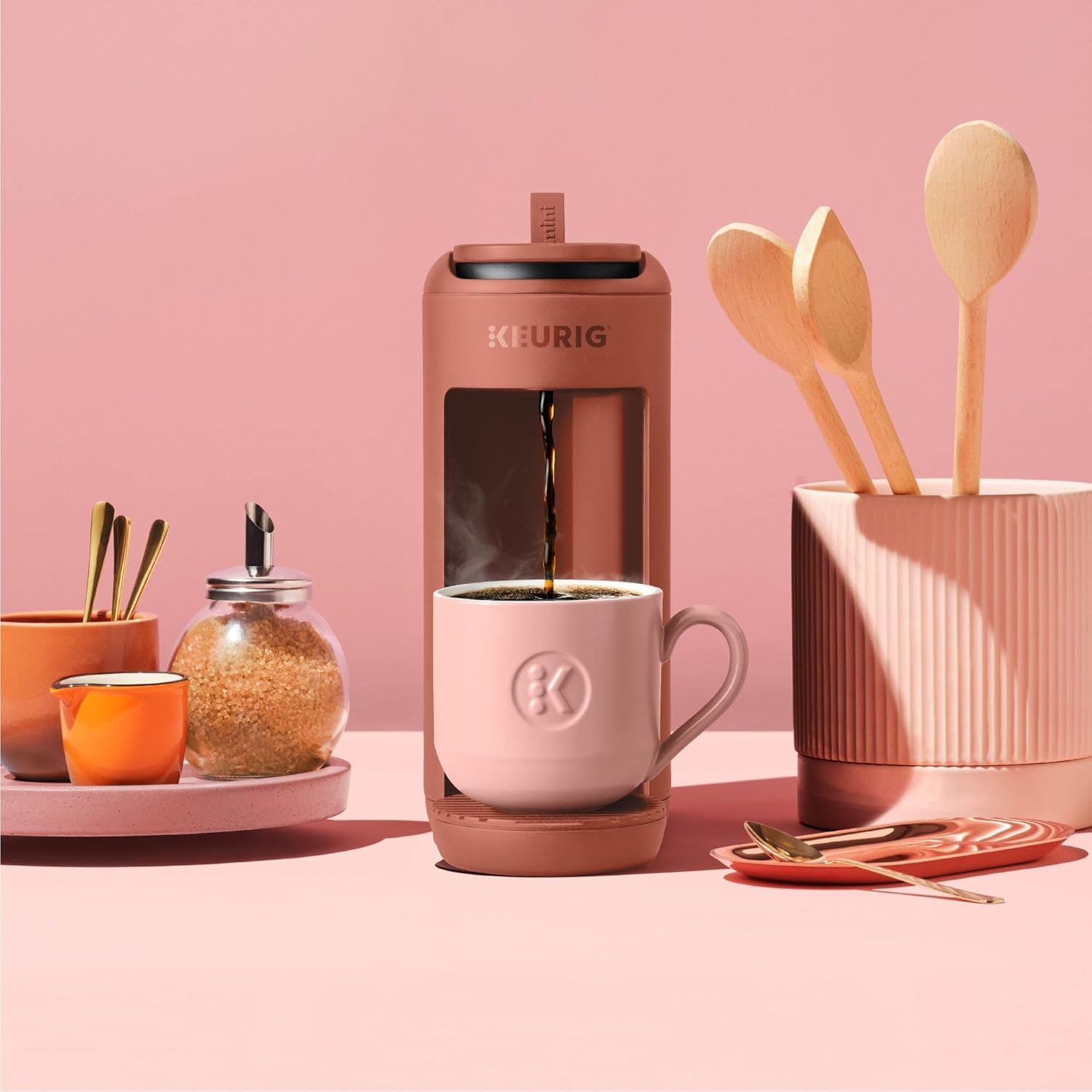 Keurig K-Mini Mate Single Serve K-Cup Pod Coffee Maker, Brews Up to 12 oz Cup, Compact Portable Coffee Machine for Small Spaces, Great for Dorms & Offices, Red Rocks - Image 10