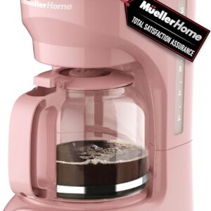 MUELLER HOME 12-Cup Pink Coffee Mak...