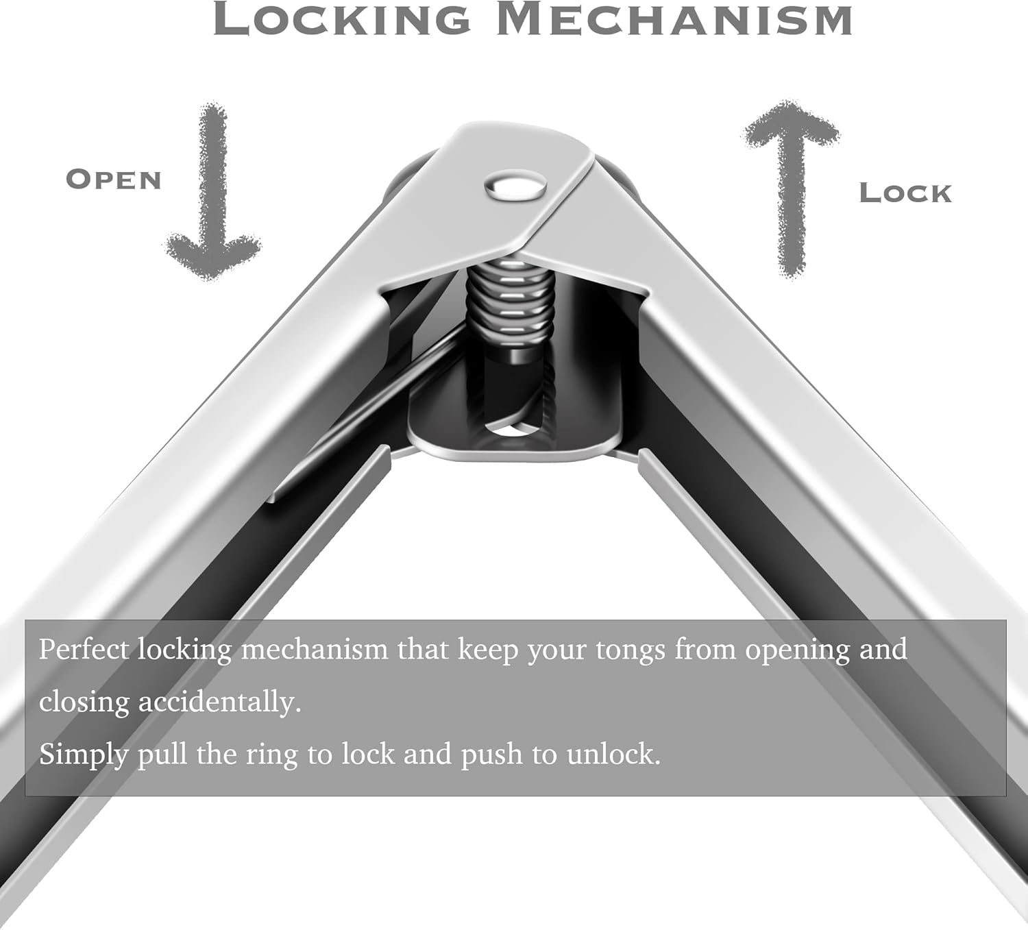 2 Pack Black Kitchen Tongs, Premium Silicone BPA Free Non-Stick Stainless Steel BBQ Cooking Grilling Locking Food Tongs, 9-Inch & 12-Inch - Image 4