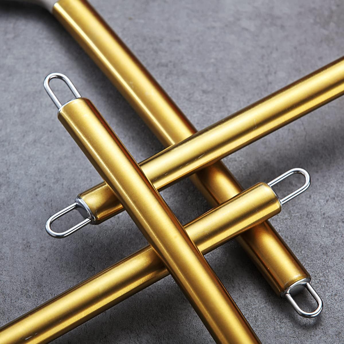 Gold Kitchen Utensils Set, Berglander 38 Pieces Non-stick Silicone Cooking Tools Spoon Spatula Set With Sturdy Stainless Steel Utensil Holder, Dishwasher Safe - Image 3