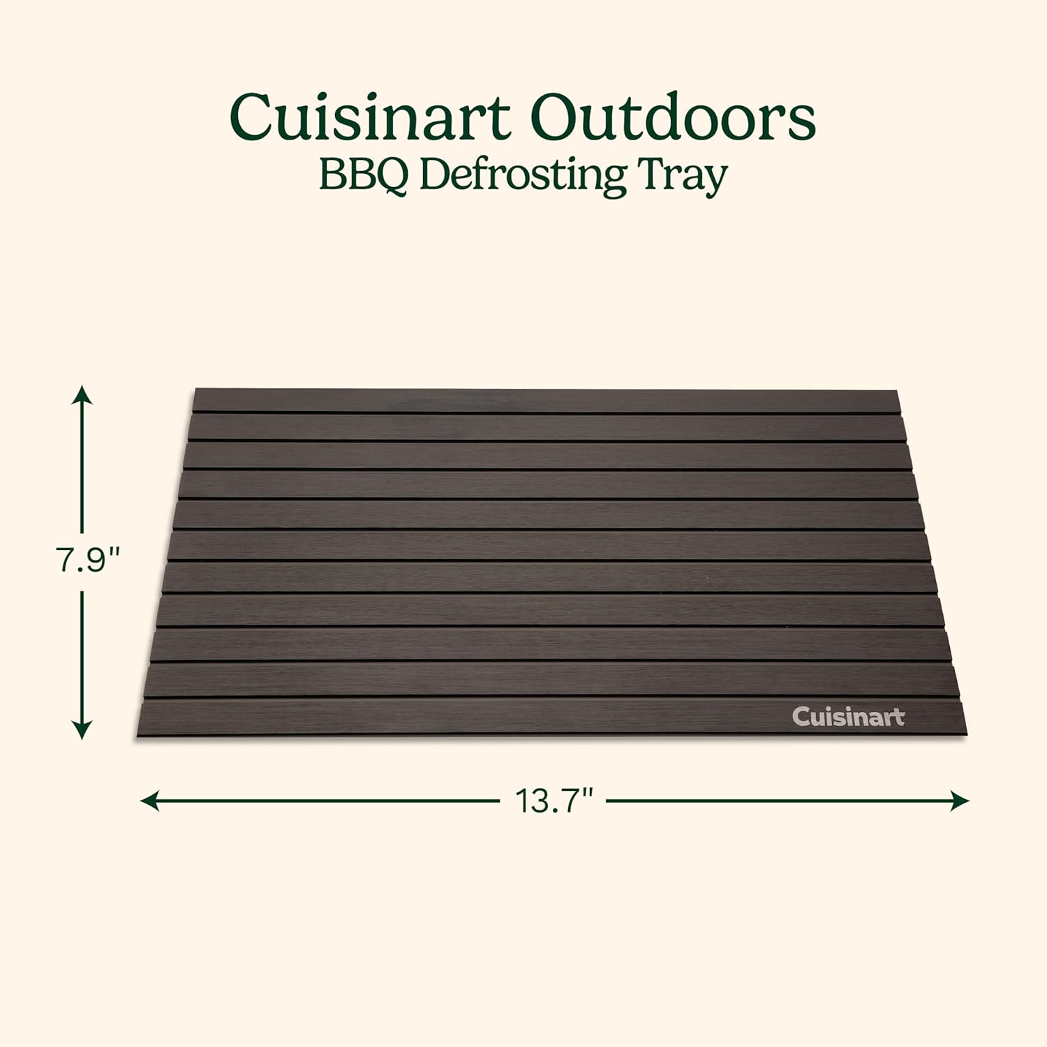 Cuisinart BBQ Defrosting Tray, Conductive Aluminum Rapid Thaw Plate for Frozen Meat, Quick Defrosting Tool that Preserves Natural Flavors, Non Stick Easy to Clean Kitchen Gadget & Grilling Accessories - Image 2