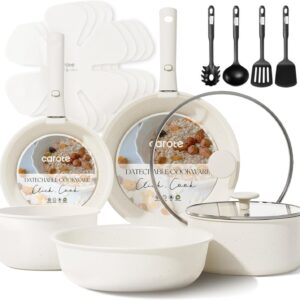 CAROTE 17pcs Pots and Pans Set, Non...