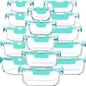 30 Pieces Glass Food Storage Contai...