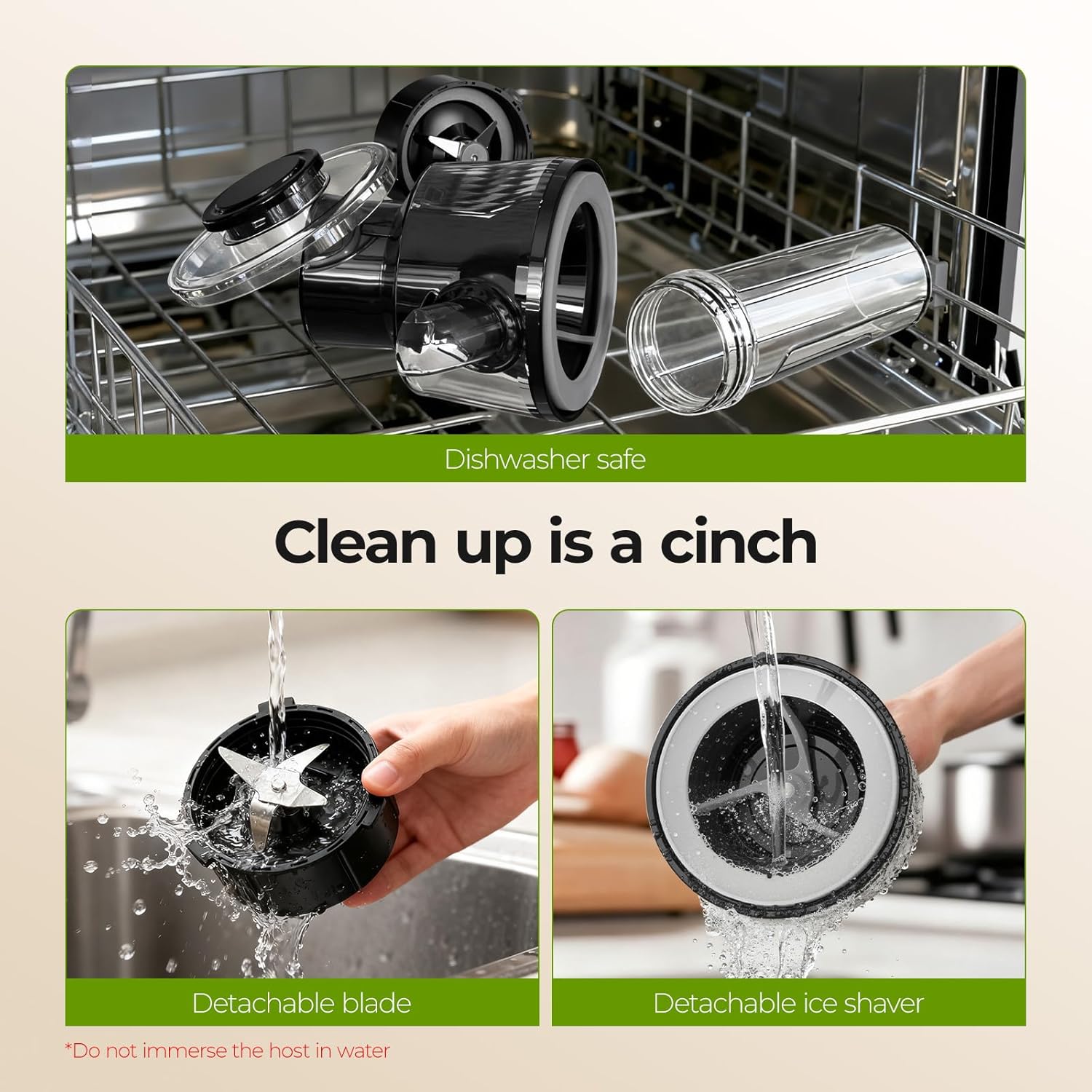 QIBOX Snow Cone Machine & Smoothie Blender 2 in 1, 700W Powerful Shaved Ice Machine Slushine Machine, Healthy Frozen Drink Maker with Stainless Steel Blade & Smoothie Recipe, for Home Kitchen Party - Image 8