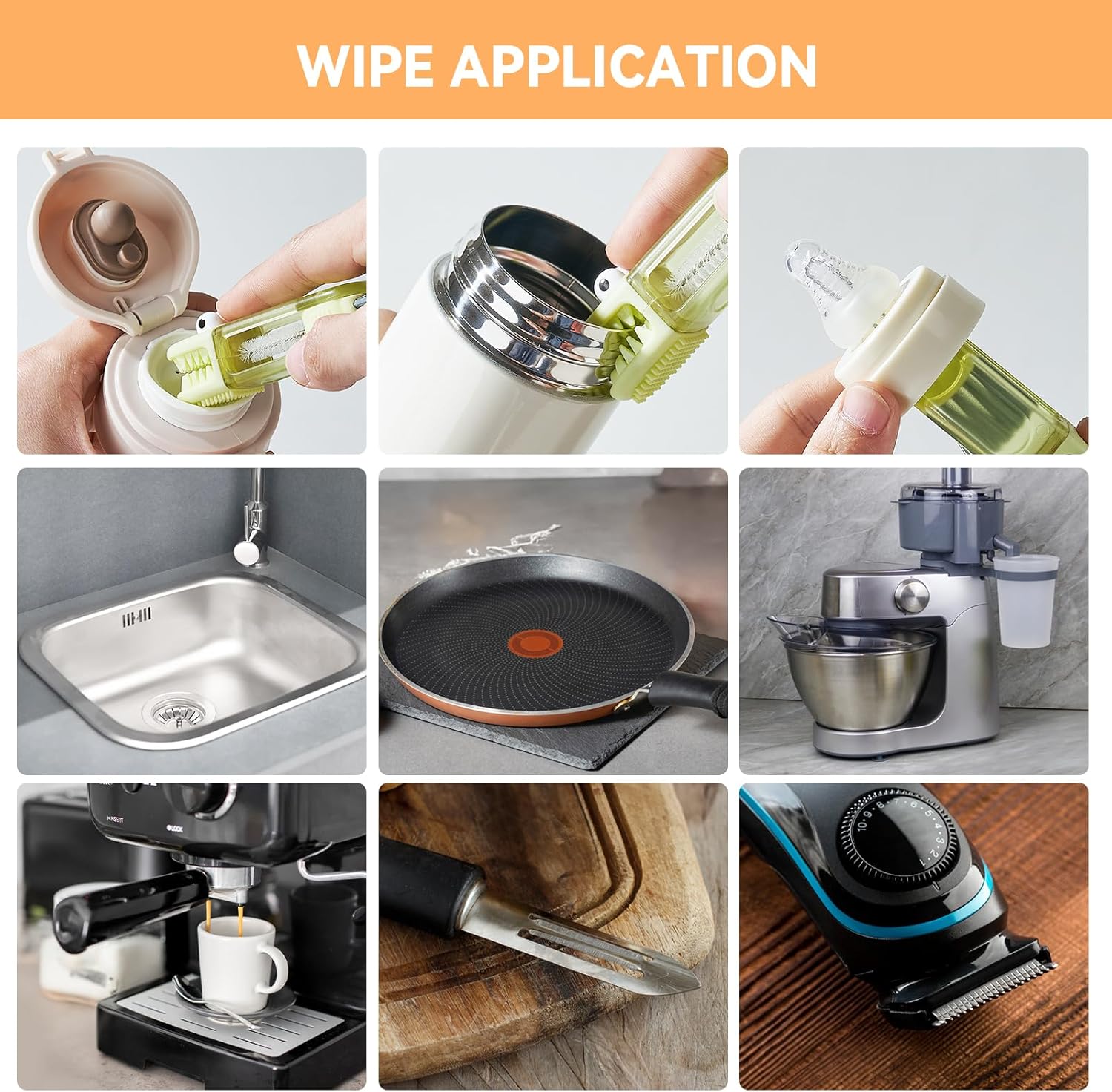 3 in 1 Cup Lid Gap Cleaning Brush Set, Multifunctional Bottle Cleaning Brush, Silicone Cup Lid Gap Cleaner, Home Kitchen Crevice Cleaning Tools (Multicolored) - Image 7