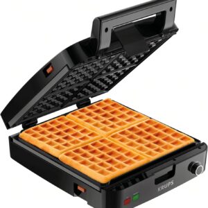 KRUPS 4-Slice Belgian Waffle Maker:...