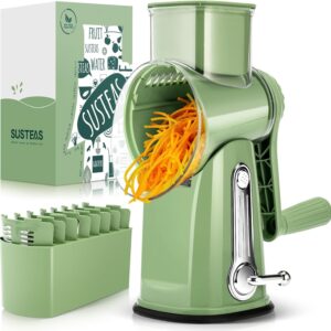 SUSTEAS Rotary Cheese Grater with H...