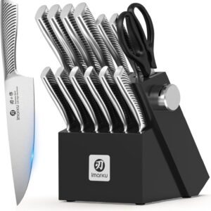 imarku 14-Piece Knife Block Set, Kn...