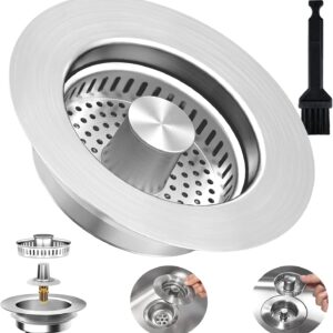 3-in-1 Kitchen Sink Drain Strainer ...