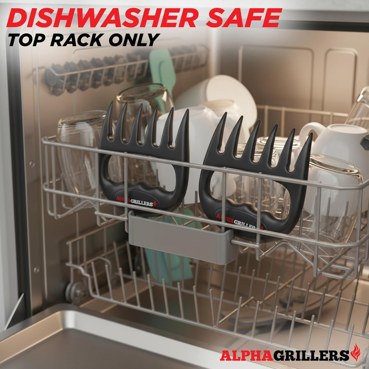 Alpha Grillers Meat Shredder Claws - Grilling and Smoker Accessories Gifts for Men Valentines Day Gifts for Him - Image 6