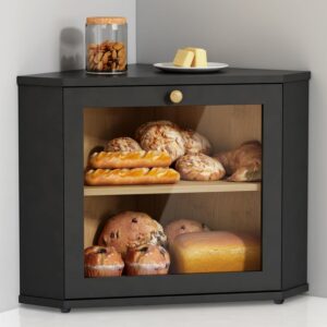 Corner Bread Box for Kitchen Counte...