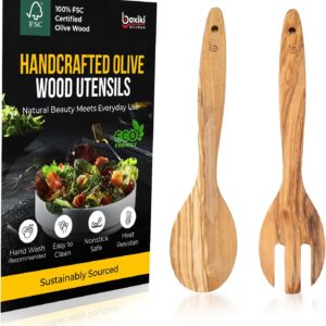 Olive Wood Utensil Set of 2 PCS –...