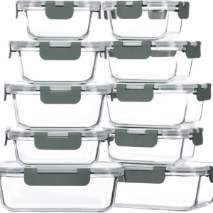 M MCIRCO 10-Pack Glass Food Storage...