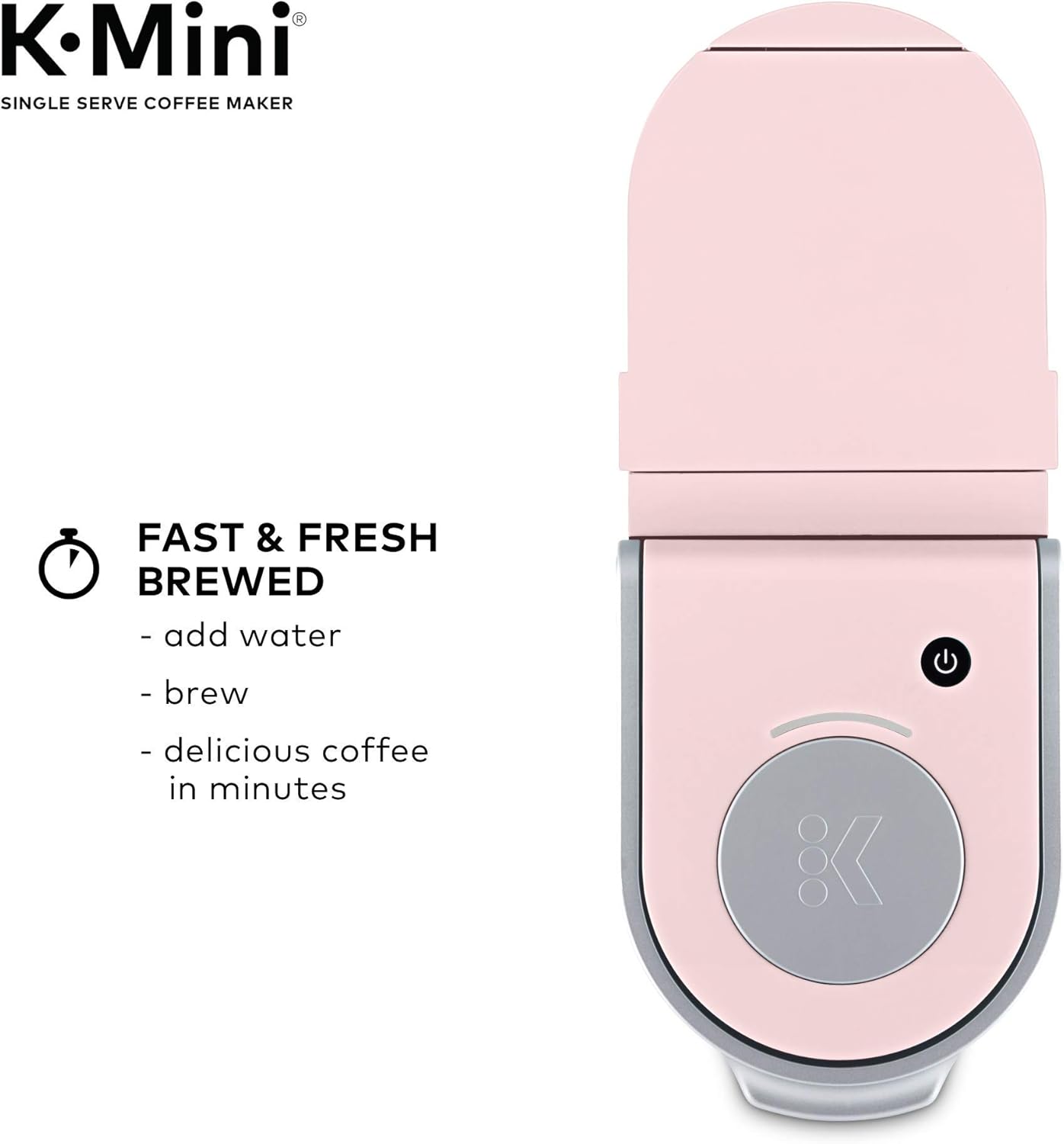Keurig K-Mini Single Serve K-Cup Pod Coffee Maker, 6 to 12oz Brew size, with Cord Storage, Perfect for Small Spaces, Dusty Rose - Image 4