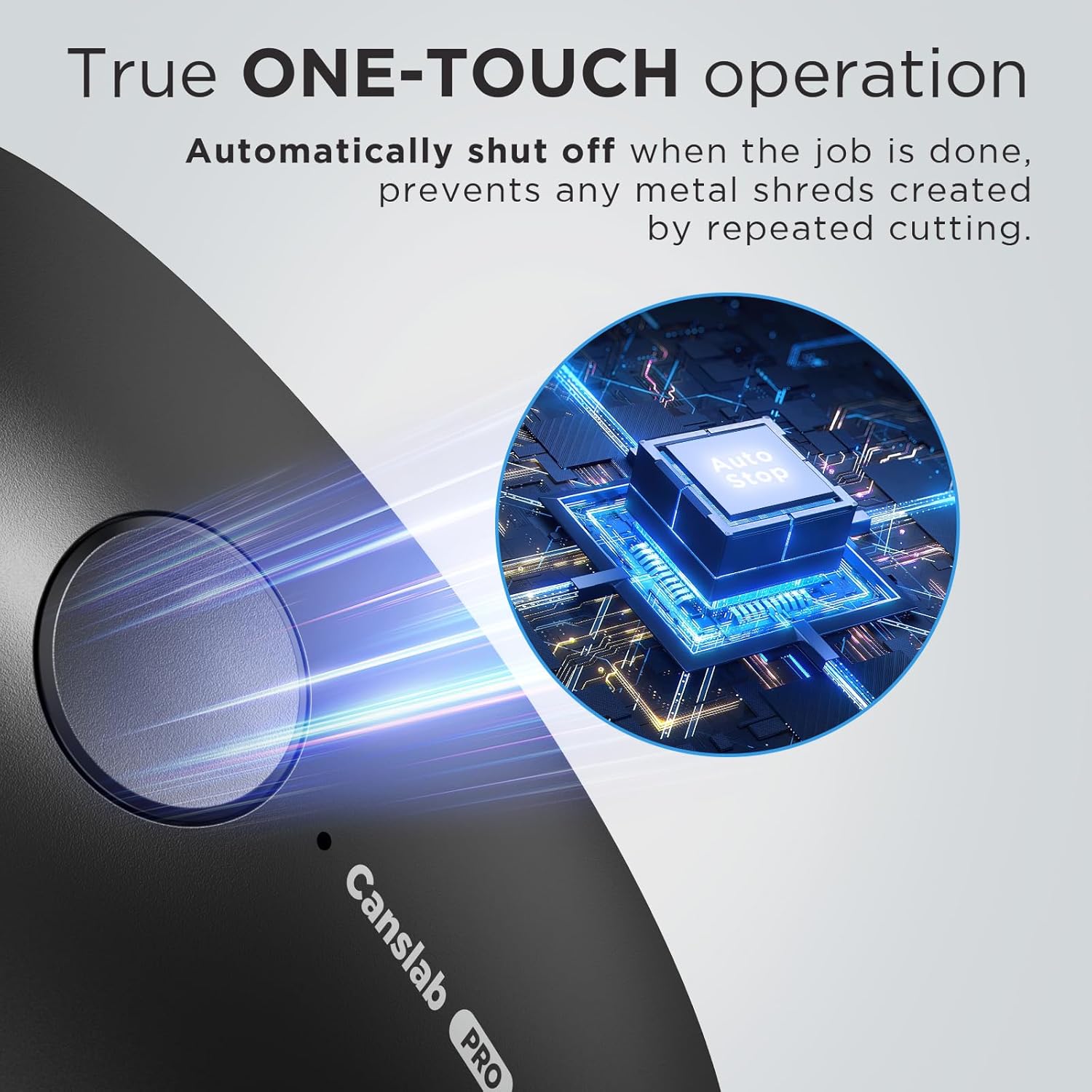 Canslab Ultrablade PRO Auto Stop Can Opener - Rechargeable Electric Can Opener for Kitchen for Seniors with Arthritis - One Touch Side Cut Opener, Smooth Edge, Handfree, Wall Mounted Small Size, Black - Image 2